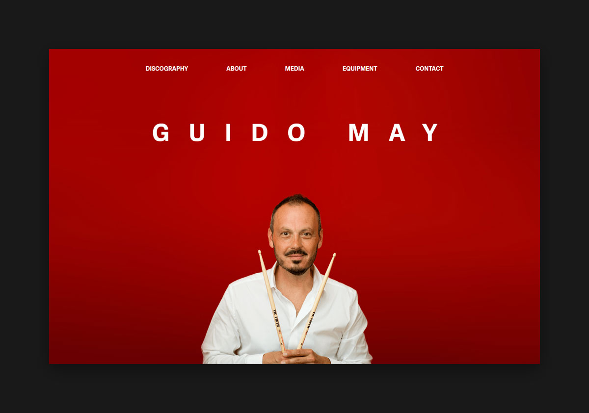 Website Header Guido May - Webdesign Magnus Menger